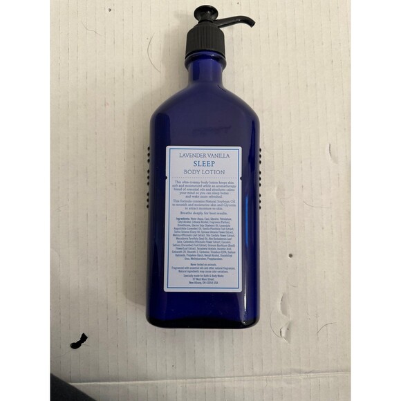 Bath & Body Works Aromatherapy SLEEP Body Lotion LAVENDER VANILLA Retired GLASS - Picture 3 of 4